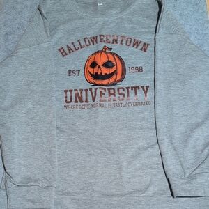 Halloween Town University Women's Gray Sweater